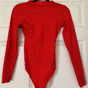 Fendi x Skims Mock Long Sleeve Bodysuit